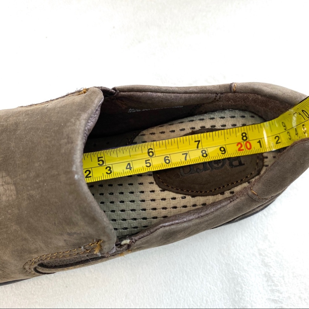 Born Phoebe Nubuck Taupe Slip On Loafers - Picture 14 of 15